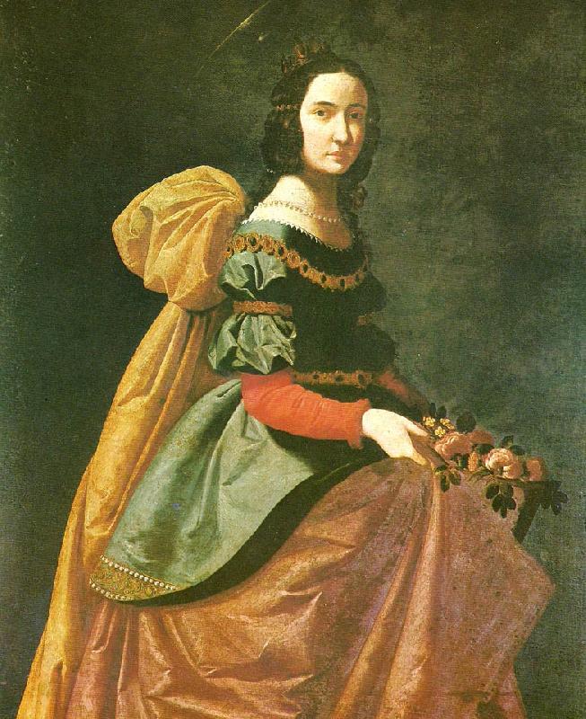 Francisco de Zurbaran st, casilda china oil painting image